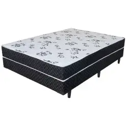 Cama Box Casal Conjugado Espuma Ortopedica Selado 138x188 Preto 79588