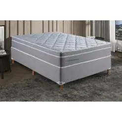 Colchao Tiradentes Casal 30x188x138cm Com Molas Ensacadas Colchominas 43851