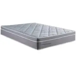 Colchao Tiradentes Casal 30x188x138cm Com Molas Ensacadas Colchominas Cinza 50668