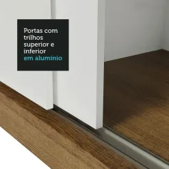 Guarda Roupa Berlim Sem Espelho Casal 3 Portas 4 Gavetas 93288