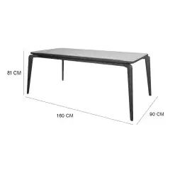 Mesa Veneza 160x90cm Minas Plac 56267