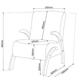 Poltrona Flower Em Veludo Com Pes Em Mdf Viero 53031
