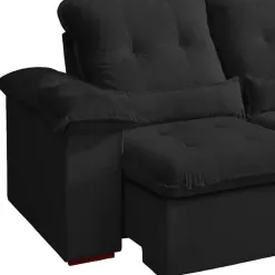 Sofa Arsenal 5 Lugares Retratil E Reclinavel 270cm 3 Modulos Tecido Veludo Aifos 78045