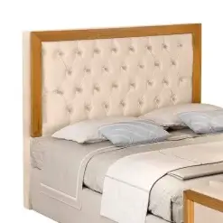 Cabeceira Imperial Queen Em Suede Ra Bege 34254
