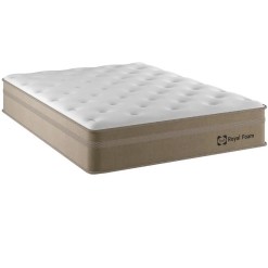 Colchao Royal Foam Queen De Espuma Euro Pillow 158x198x28cm Sealy Bege 60529