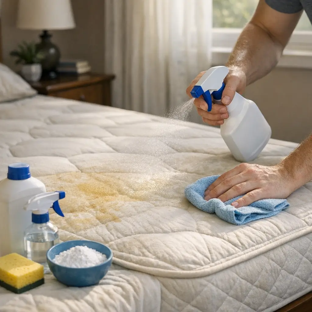 Colchão com cheiro de suor forte: como tirar em casa borrifando produto e limpando mancha de suor