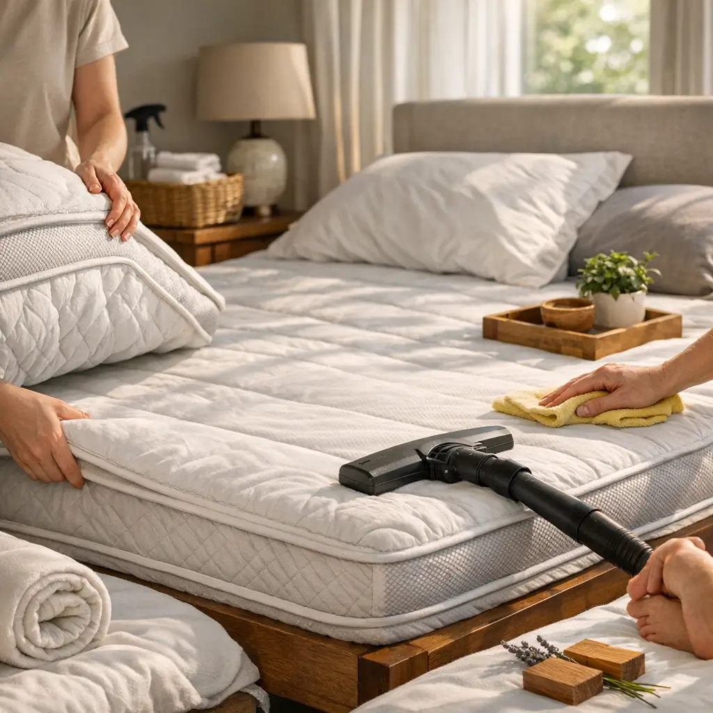 Como aumentar a vida útil do colchão com limpeza, rotação e aspiração