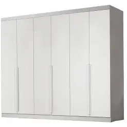 Guarda Roupa Alvorada Casal 6 Portas 6 Gavetas Bianchi Branco 37673