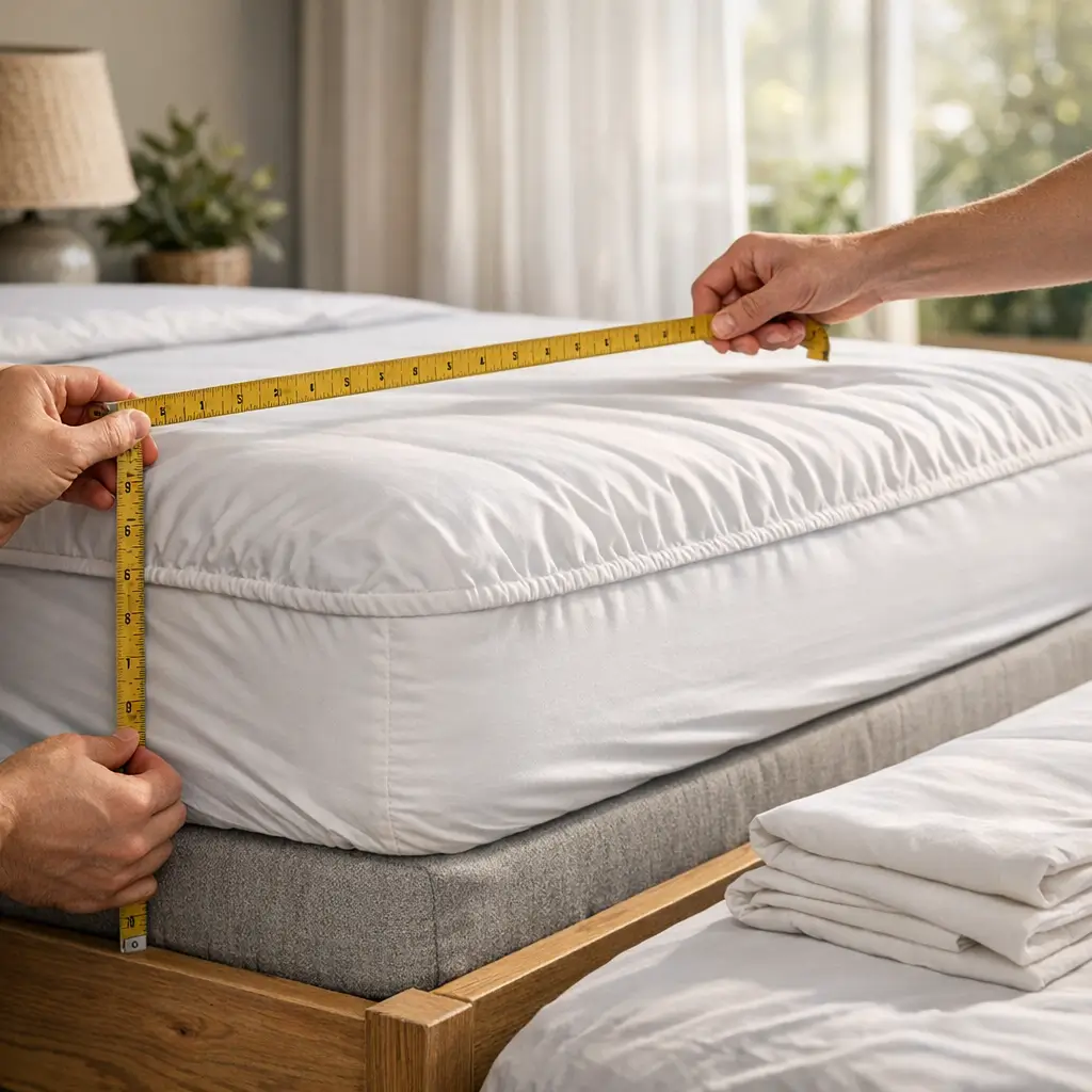 Lençol de elástico que não solta: como escolher medindo altura e comprimento do colchão com fita métrica