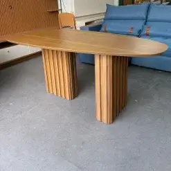 Mesa De Jantar Isis 200cm Organica Sem Vidro Leifer 32994