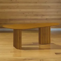 Mesa De Jantar Isis 200cm Organica Sem Vidro Leifer 73499