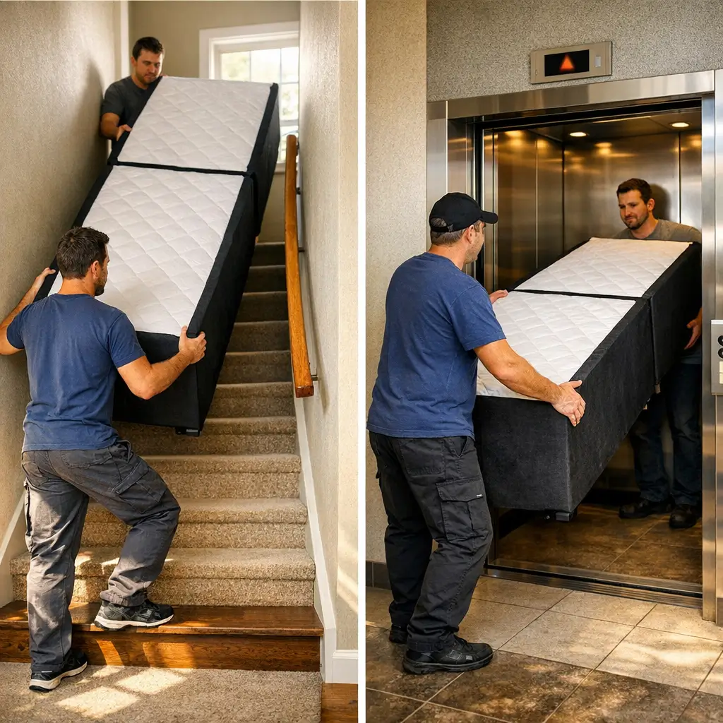 Base box bipartida vale a pena: quando compensa carregando na escada e elevador
