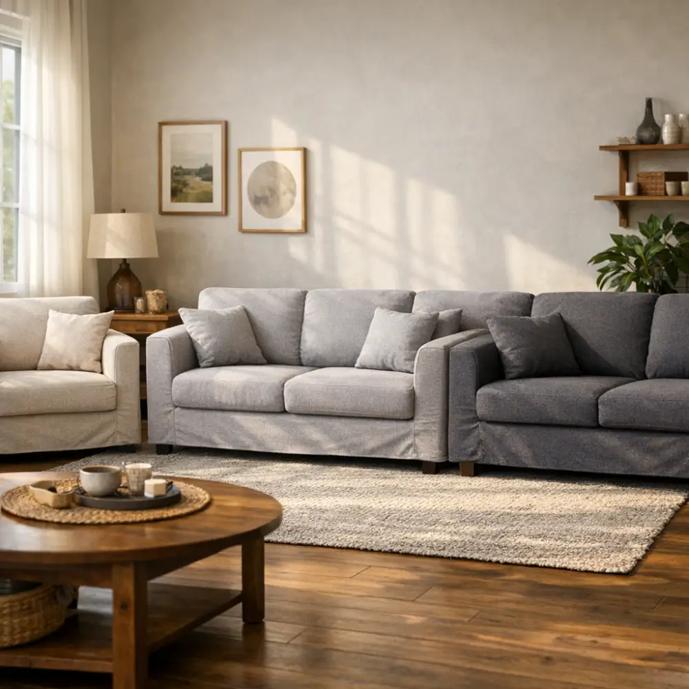 Capa de sofá como escolher o tamanho certo em três sofás na sala