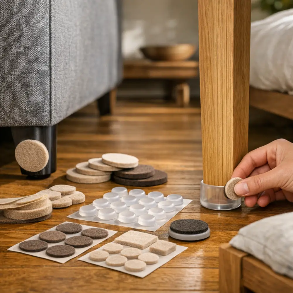 Como proteger o piso de arranhões: soluções simples com feltros e protetores nos pés de móveis