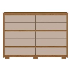 Comoda Duetto 10 Gavetas Albatroz Jatoba Fendi 40281