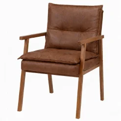 Poltrona Denise 025 Em Courino May Ind Caramelo 59747