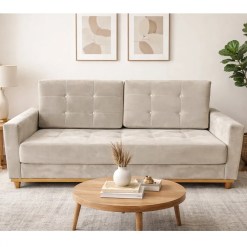 Sofa Austria 2 Lugares Em Veludo Com Almofadas Soltas 170cm Uniao 93699