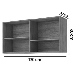 Armario Aereo Aurea 120cm 2 Portas Mgm 91770