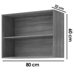 Armario Aereo Aurea 80cm 2 Portas Mgm 73100