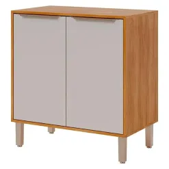 Balcao Divina Esplendida Celeste Aurea 80cm 2 Portas Para Cozinha Mgm Cinamomo Off White 32502
