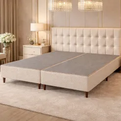 Base Bipartida Gran Palladium King Tecido Malha 37x203x193cm Sealy 56118
