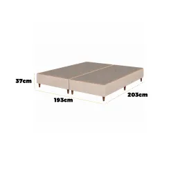 Base Bipartida Gran Palladium King Tecido Malha 37x203x193cm Sealy 69347