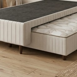 Base Box Solteiro Com Cama Auxiliar Premium 37x198x108cm Plumatex 56408