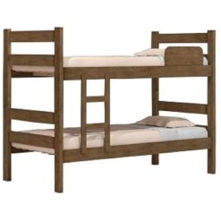 Beliche Prisma Plus Para Colchao 88cm Com Escada E Protecao Ja Marrom 18817