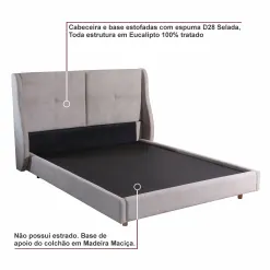 Cama Jupiter Casal Com Cabeceira Paropas 68989