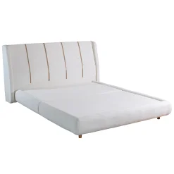 Cama Saturno Queen Bipartida Com Cabeceira Paropas Prata 93624