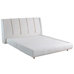 Cama Saturno Queen Bipartida Com Cabeceira Paropas Prata 93624