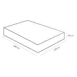 Colchao Fit Spring Pocket Casal 30x188x138cm Ortobom 60091