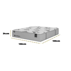 Colchao Gran Palladium Queen Com Molas Lfk 34x198x158cm Sealy 88417