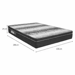 Colchao Light Ortopedico Queen 24x198x158cm Ortobom 73618