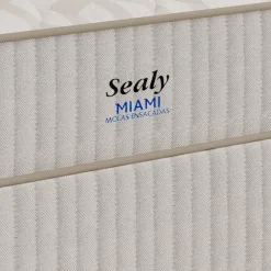 Colchao Miami Solteiro 26x188x88cm Com Molas Ensacadas Sealy 55674