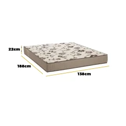 Colchao Physical Mega Resistente Casal 138x188x22cm Ortobom 49393