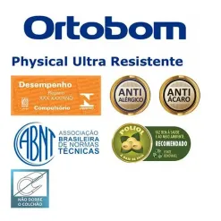 Colchao Physical Ultra Resistente Casal 138x188x17cm Ortobom 47165