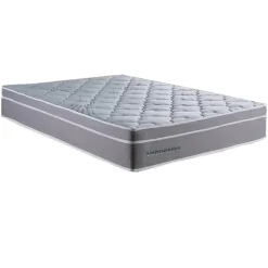 Colchao Tiradentes Queen 30x198x158cm Com Molas Ensacadas Colchominas Cinza 66516