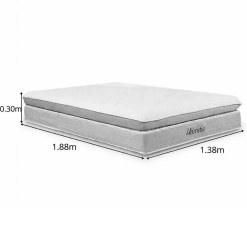 Colchao Uberaba Casal Espuma Viscoelastica D28 Colchominas 30x188x138cm 83339