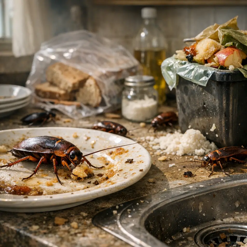 Como acabar com baratas em casa: dicas que funcionam, baratas na pia e no lixo com restos de comida