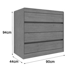 Comoda Espanha 4 Gavetas Tcil 95248