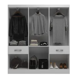 Guarda Roupa New Hercules Casal 8 Portas 2 Gavetas Evidencia 92966