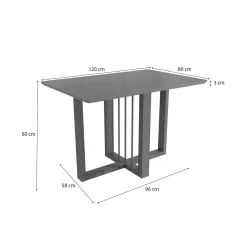 Mesa Antonela 120x80cm Kappesberg 85387