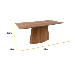 Mesa Barcelona 180x90cm Minas Plac 95445