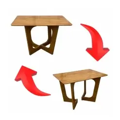 Mesa De Jantar Dubai Flex 160x80cm Sem Vidro E 6 Cadeiras Perola Em Linho Madeira Cel Moveis 62494