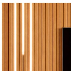 Painel Tucuma Ripado 180cm Sem Prateleira Com Led Cascata Jb Bechara 79895