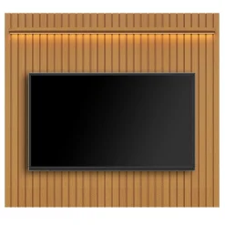 Painel Tucuma Ripado 180cm Com Prateleira E Led Jb Bechara Nature 65901
