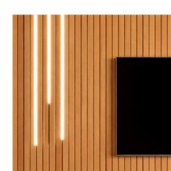 Painel Tucuma Ripado 230cm Sem Prateleira Com Led Cascata Jb Bechara 89231