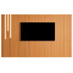 Painel Tucuma Ripado 230cm Sem Prateleira Com Led Cascata Jb Bechara Nature 55760