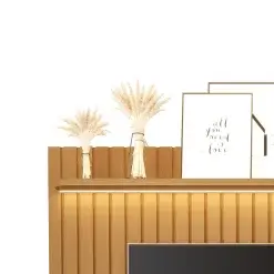 Painel Tucuma Ripado 230cm Com Prateleira E Led Jb Bechara 65761